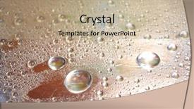  Presentation with water drop - Presentation enhanced with silver water drop for background background and a  colored foreground