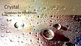  Presentation with water drop - PPT theme having real estate - luxurious bathroom with a modern background and a tawny brown colored foreground.