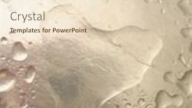  Presentation with water drop - Amazing PPT layouts having silver water drop with heart backdrop and a lemonade colored foreground