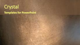  Presentation with metal - PPT theme having silvery - polished metal background close up background and a tawny brown colored foreground