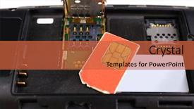  Presentation with smart card - Cool new presentation theme with repair and check disc brake pad before preparing for tire change backdrop and a  colored foreground.