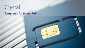  Presentation with trading card - PPT layouts enhanced with sim-card-on-a-table background and a lemonade colored foreground