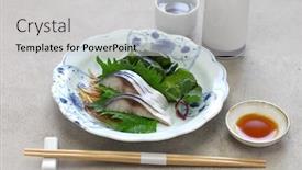  Presentation with japanese - Presentation enhanced with simesaba-japanese-salted-and-vinegared background and a light gray colored foreground