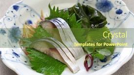  Presentation with japanese - PPT theme enhanced with simesaba-japanese-salted-and-vinegared background and a tawny brown colored foreground