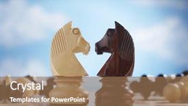  Presentation with knights - Cool new theme with symmetry faces - knights face to face backdrop and a coral colored foreground