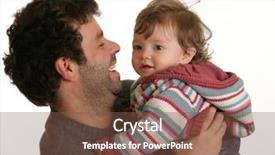  Presentation with daughter - Audience pleasing slide set consisting of similarin game - man and daughter o baby backdrop and a  colored foreground