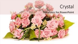  Presentation with roses - PPT theme with similar photos in my portfolio background and a lemonade colored foreground