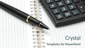  Presentation with pen - Audience pleasing presentation theme consisting of similar photos in my portfolio backdrop and a cool aqua colored foreground