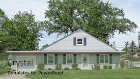  Presentation with simple - Slides enhanced with simple-a-frame-house background and a violet colored foreground