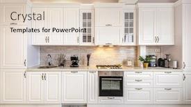  Presentation with simple - Cool new slide deck with luxury modern white kitchen backdrop and a lemonade colored foreground