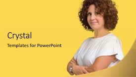  Presentation with middle ages portrait - PPT theme featuring simple and natural with cross background and a  colored foreground