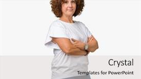  Presentation with simple - Presentation theme featuring simple and natural with cross background and a light gray colored foreground