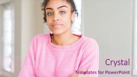  Presentation with african american families - Audience pleasing presentation theme consisting of simple and natural with cross backdrop and a  colored foreground