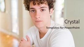  Presentation with simple design white - Slide set enhanced with simple and natural with cross background and a  colored foreground