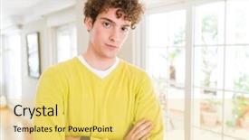  Presentation with yellow - Slides featuring simple and natural with cross background and a yellow colored foreground