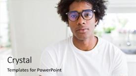  Presentation with populations african american - Colorful slide deck enhanced with simple and natural with cross backdrop and a  colored foreground