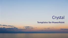  Presentation with blue sky - Slide set having simple bachground light colour - blue sky and ocean background and a lemonade colored foreground