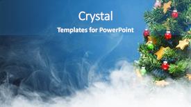  Presentation with christmas tree - Cool new theme with simple bachground light colour - christmas tree part in ice backdrop and a teal colored foreground