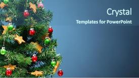  Presentation with sparkle christmas wallpaper blur christmas - Amazing presentation design having simple bachground light colour - christmas tree part with decorations backdrop and a ocean colored foreground