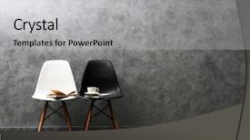  Presentation with grey black white - Slide set featuring simple bachground light colour - stylish conception with white background and a light gray colored foreground