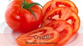  Presentation with simple - Beautiful presentation featuring simple bachground light colour agticulture - fresh red tomatoes isolated backdrop and a red colored foreground