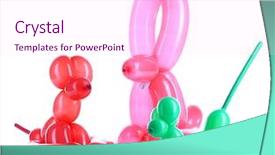  Presentation with animals - Audience pleasing PPT theme consisting of green malachite necklace on a dark background closeup backdrop and a dark gray colored foreground