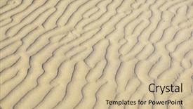  Presentation with sand - Amazing slide deck having simple border - sand background closeup backdrop and a  colored foreground
