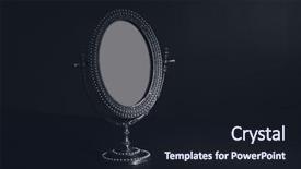  Presentation with mirror - Colorful presentation design enhanced with simple border - vintage small mirror on black backdrop and a  colored foreground