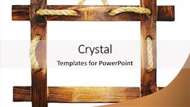  Presentation with border simple - Amazing presentation design having simple border - wooden frame with rope backdrop and a light gray colored foreground