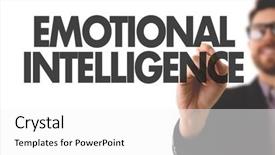  Presentation with emotional brain - PPT theme enhanced with brain behavior - emotional intelligence background and a white colored foreground