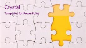  Presentation with element - Theme consisting of no one element blank puzzle background and a sky blue colored foreground