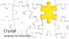  Presentation with element - Theme consisting of no one element blank puzzle background and a white colored foreground