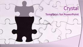  Presentation with elements - Beautiful PPT theme featuring no two elements blank puzzle backdrop and a sky blue colored foreground