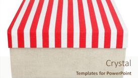  Presentation with simple - Presentation with simple-cardboard-box-with-striped background and a  colored foreground