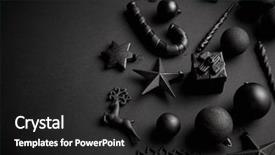  Presentation with christmas black - Presentation design consisting of simple composition in mat black background and a dark gray colored foreground