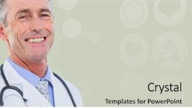  Presentation with portrait happy family smiling - PPT theme with simple dna - portrait of male doctor smiling background and a light gray colored foreground