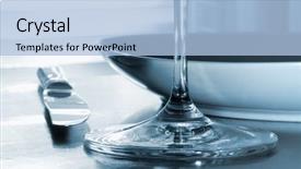  Presentation with 1950s dinner - Slide set consisting of simple elegant - dinner setting - close-up background and a  colored foreground