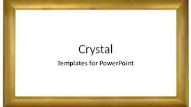  Presentation with simple - Beautiful theme featuring simple empty panoramic golden frame backdrop and a  colored foreground