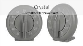  Presentation with timer - Presentation theme enhanced with simple-gray-kitchen-timer-isolated background and a white colored foreground