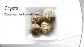  Presentation with maple tea - PPT theme enhanced with simple herbal - flowering tea many pieces background and a  colored foreground