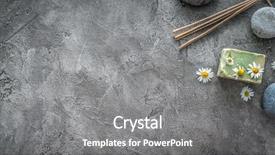  Presentation with spotrs massage therapy - Amazing slide deck having simple herbal - hot massage pebbles soap backdrop and a gray colored foreground