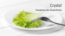  Presentation with simple green - Audience pleasing slide set consisting of simple herbal - white plate with a green backdrop and a white colored foreground