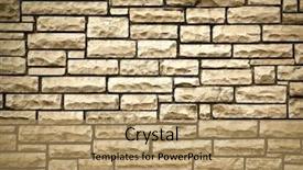  Presentation with stone - Audience pleasing PPT layouts consisting of simple history - background of stone wall texture backdrop and a  colored foreground