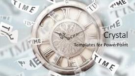  Presentation with learn english concept time - Beautiful theme featuring simple history - clock and watch concept backdrop and a  colored foreground