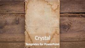  Presentation with wood simple - PPT theme consisting of simple history - old book on wood background background and a coral colored foreground