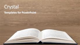  Presentation with wood simple - Amazing presentation design having simple history - open book on wood background backdrop and a coral colored foreground