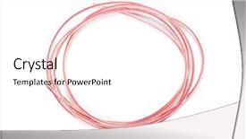  Presentation with wires - Beautiful PPT theme featuring simple line - coil of wires isolated backdrop and a pink colored foreground