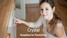  Presentation with young woman diagnosis of sti - Cool new PPT theme with simple machines - housework young woman using backdrop and a tawny brown colored foreground