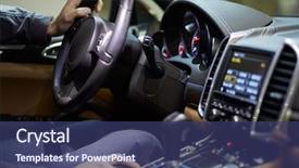  Presentation with car parking - Audience pleasing PPT theme consisting of simple machines - man drives modern car backdrop and a ocean colored foreground