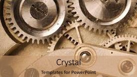  Presentation with focus - Amazing PPT layouts having simple machines - watch background special toned focus backdrop and a coral colored foreground